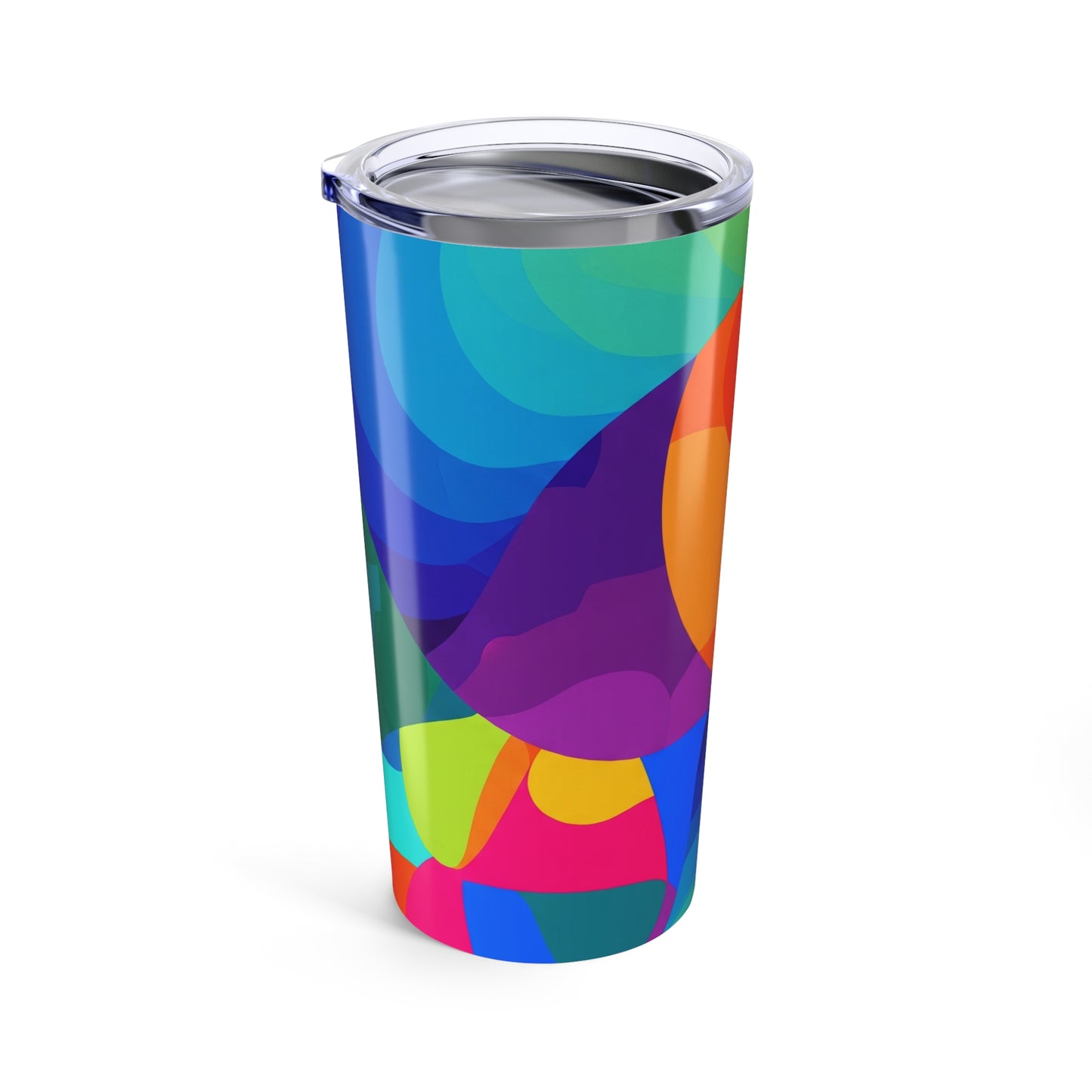 20 Ounce Stainless Steel Tumbler With Double Wall Vacuum Insulation And Printed Pattern For Hot Or Cold Drinks