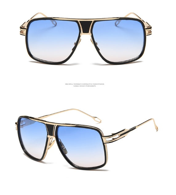 Womens Vintage Sunglasses UV400 Protection Metal Frame PC Lens Retro Style Large Fit Glasses For Women Driving