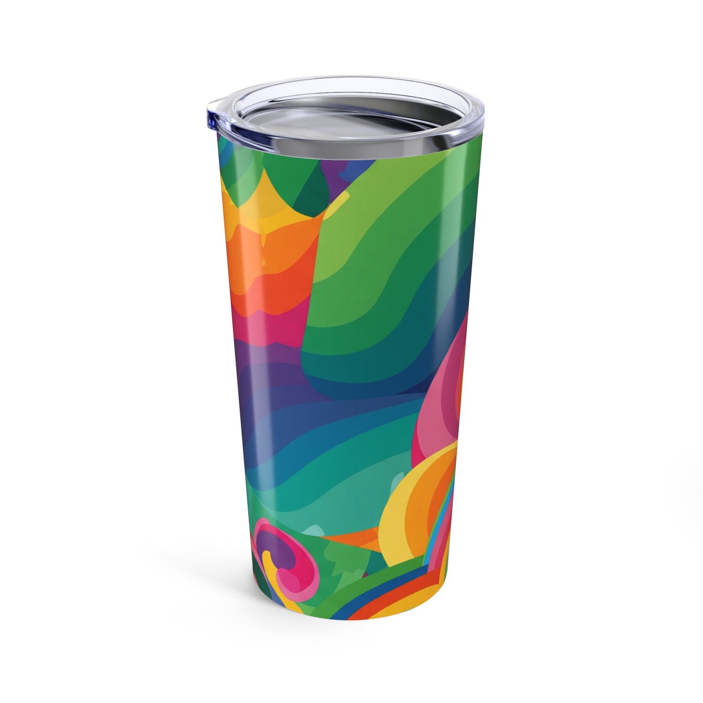 20oz Stainless Steel Tumbler With Vacuum Insulation Spill Resistant For Hot Or Cold Beverages Travel Mug Printed