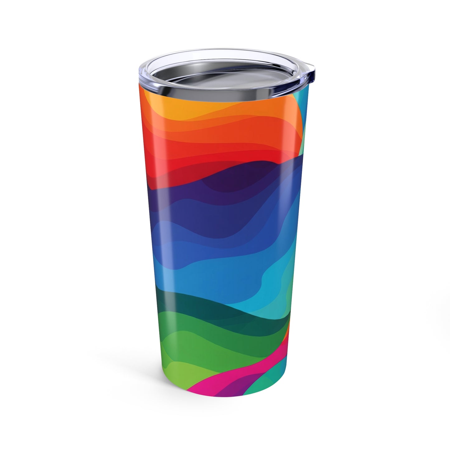 20 Oz Metal Travel Mug With Vacuum Insulation Leak Proof Lid BPA Free Printed Beverage Container For Hot And Cold