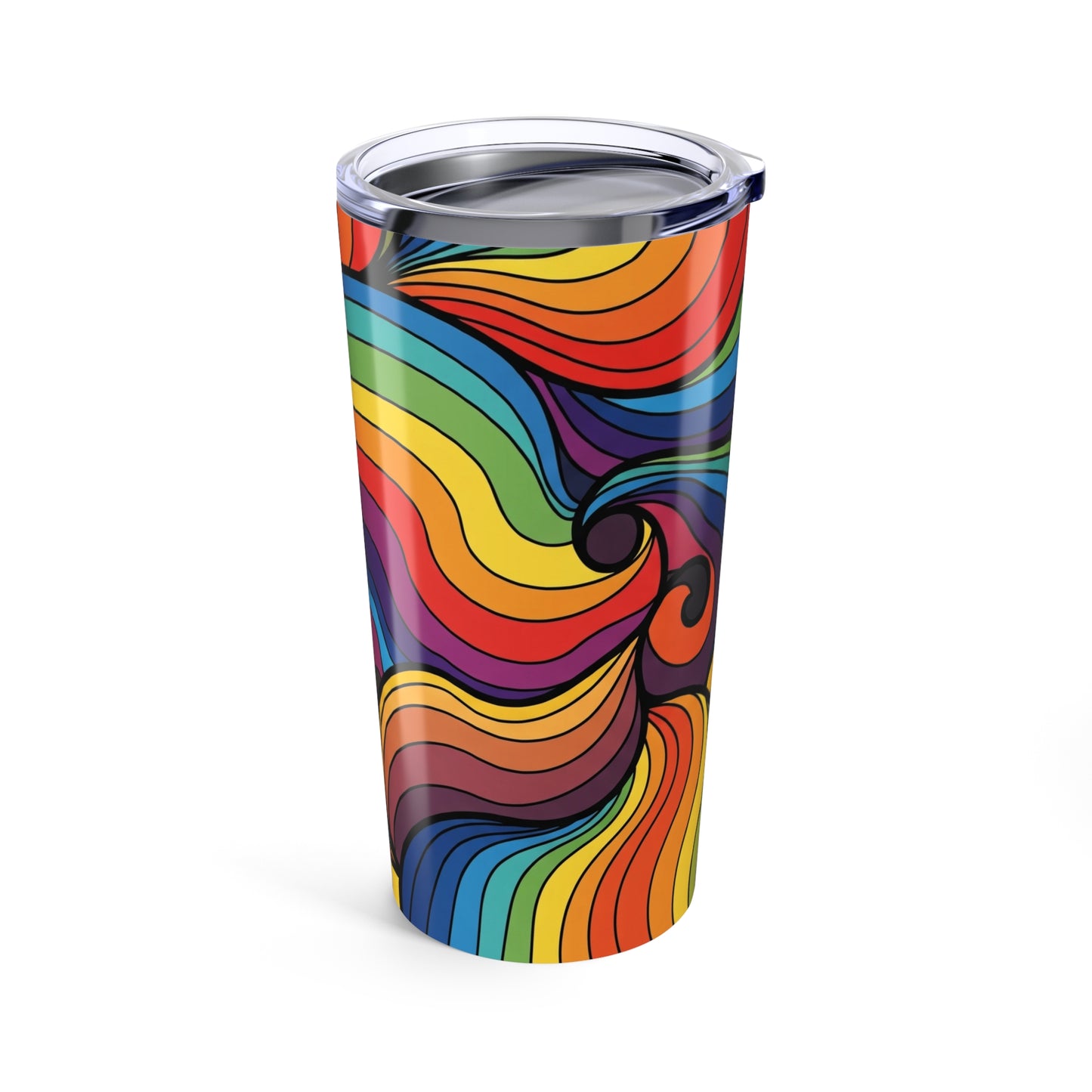 20oz Stainless Steel Tumbler Double Wall Vacuum Insulation Leak Proof Keeps Drinks Hot Or Cold Printed Design