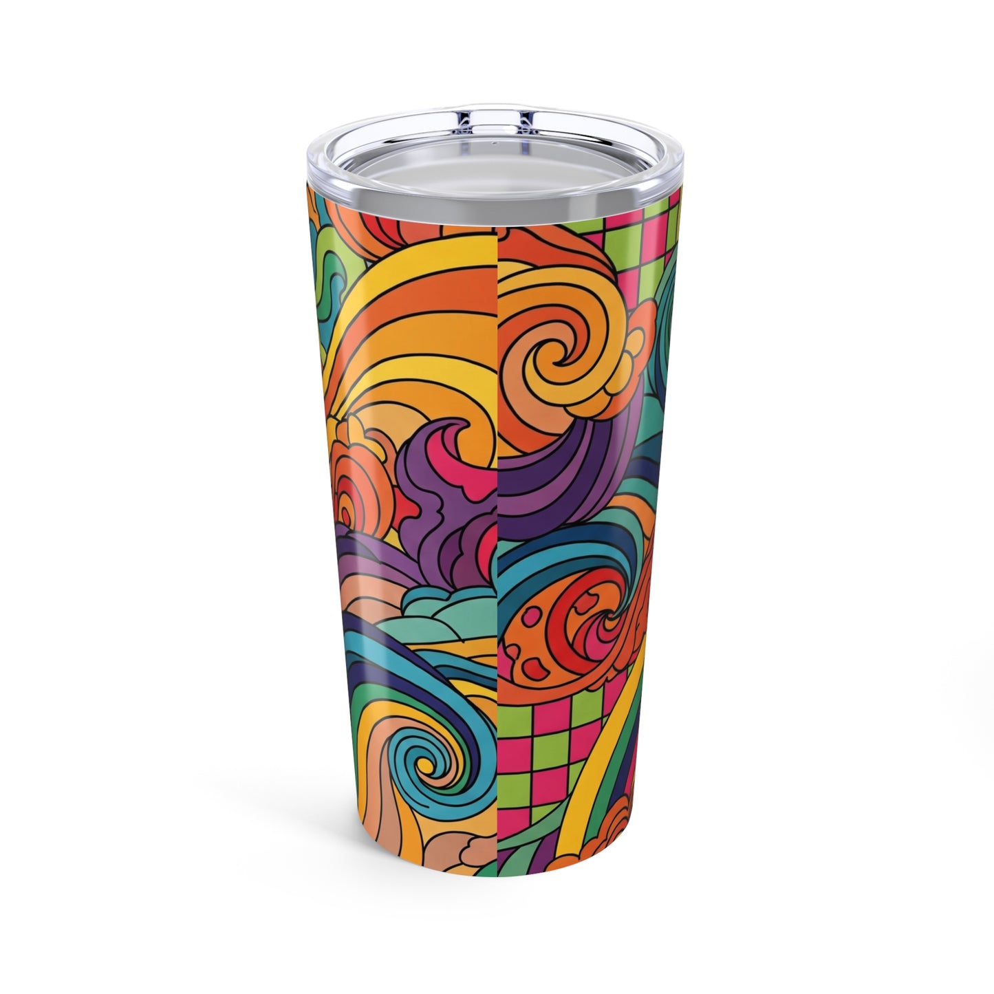 20Oz Stainless Steel Travel Mug With Double Wall Vacuum Insulation Spill Resistant Durable Printed Hot And Cold
