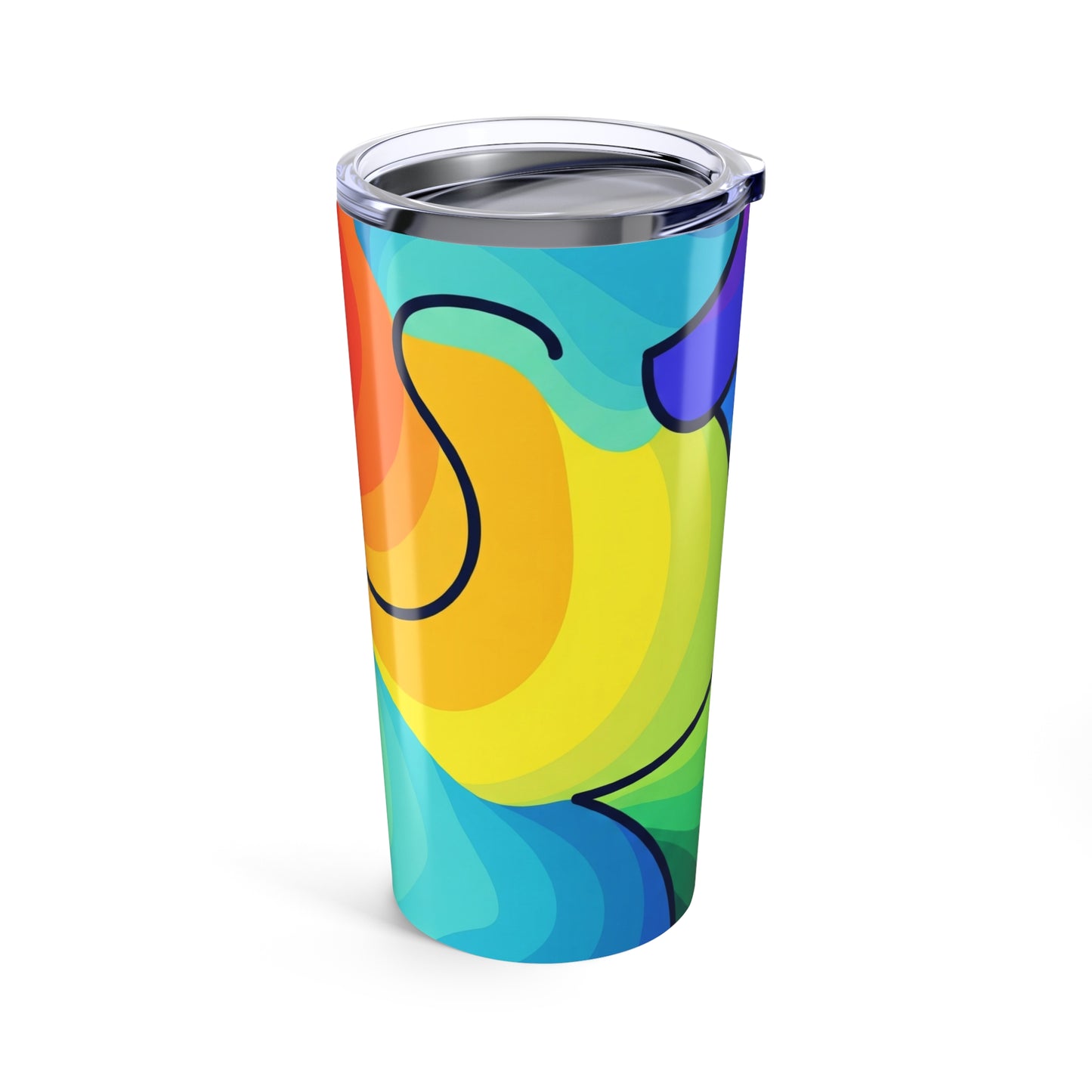 20oz Stainless Steel Tumbler Printed Double Wall Vacuum Insulation Spill Resistant Coffee Mug For Hot And Cold