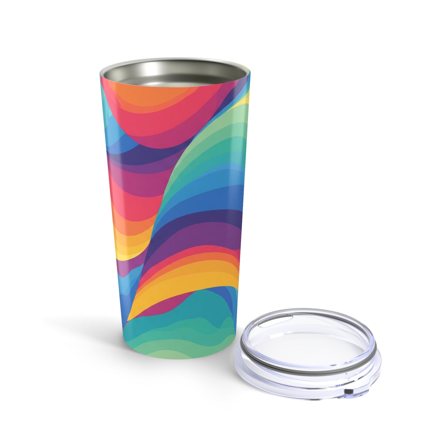 20oz Stainless Steel Printed Tumbler With Double Wall Vacuum Insulation Spill Resistant Coffee Travel Cup With Lid