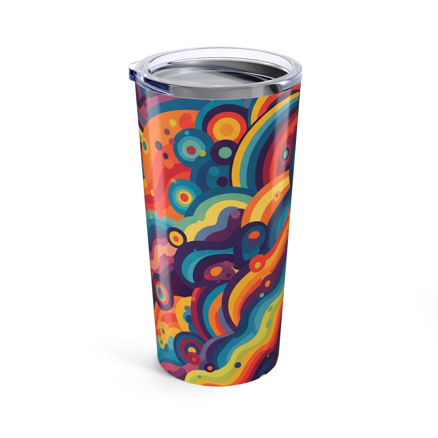 20 Oz Stainless Steel Tumbler Double Wall Vacuum Insulated BPA Free Printed Design Durable for Hot and Cold Drinks