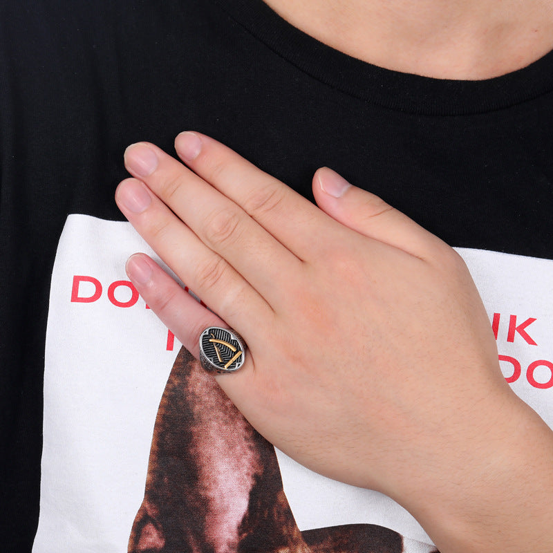 Stainless steel barber's razor ring