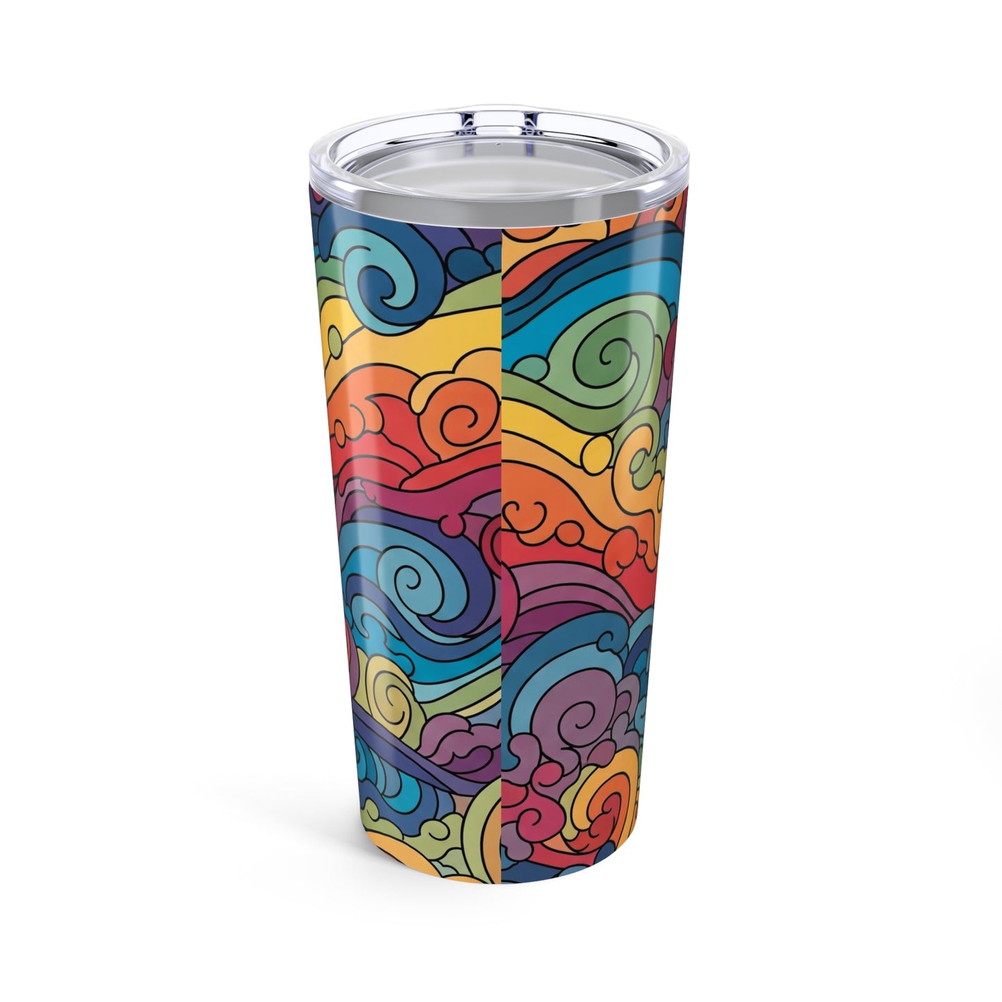 20oz Stainless Steel Travel Mug With Double Wall Vacuum Insulation Leak Proof BPA Free Durable Printed Coffee