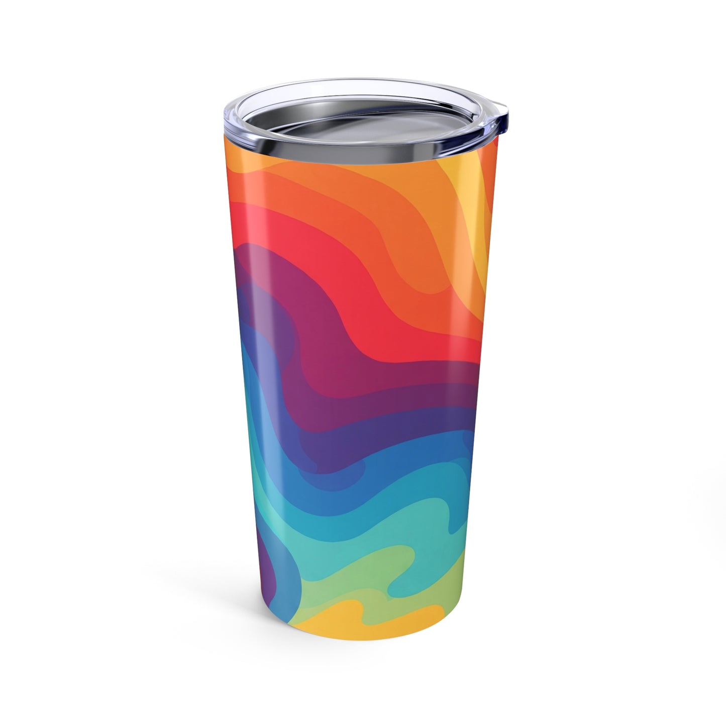 20oz Stainless Steel Travel Mug With Printed Artwork Double Wall Vacuum Insulated For Hot And Cold Drinks Leak