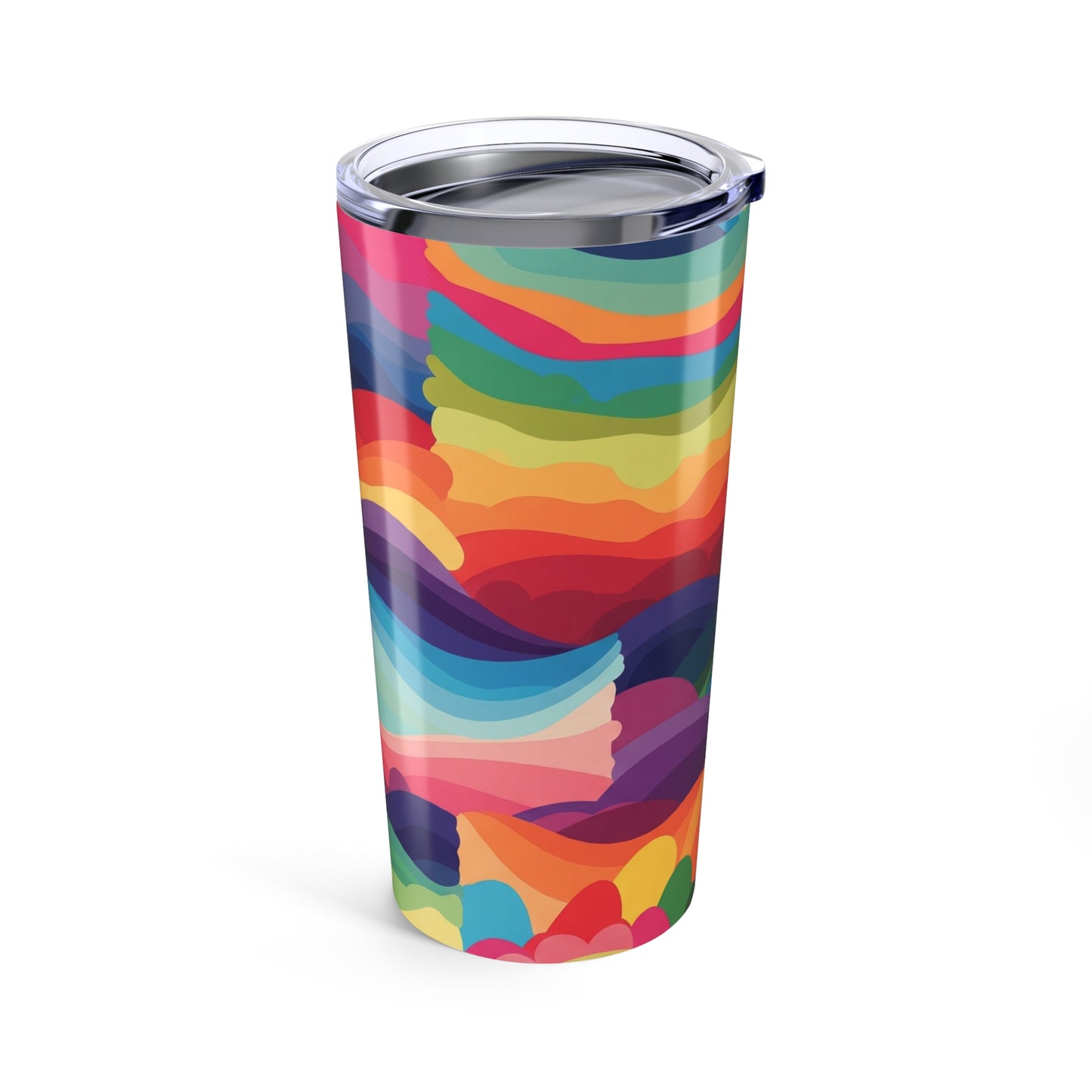 20oz Stainless Steel Printed Travel Mug With Double Wall Vacuum Insulation Leak Proof Durable Hot Cold Coffee Cup
