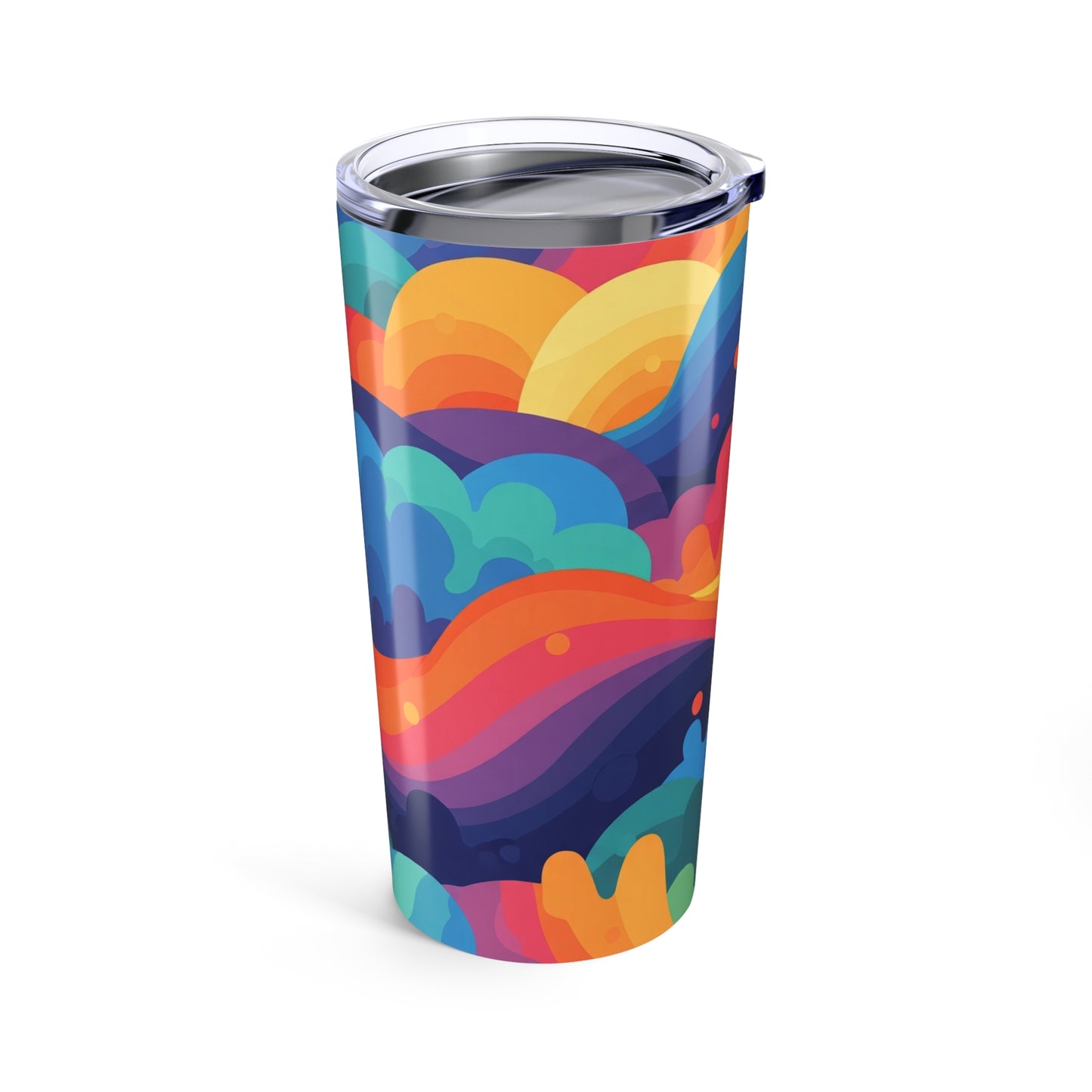 20oz Stainless Steel Tumbler With Printed Artwork Double Wall Vacuum Insulation Keeps Drinks Hot Or Cold BPA Free