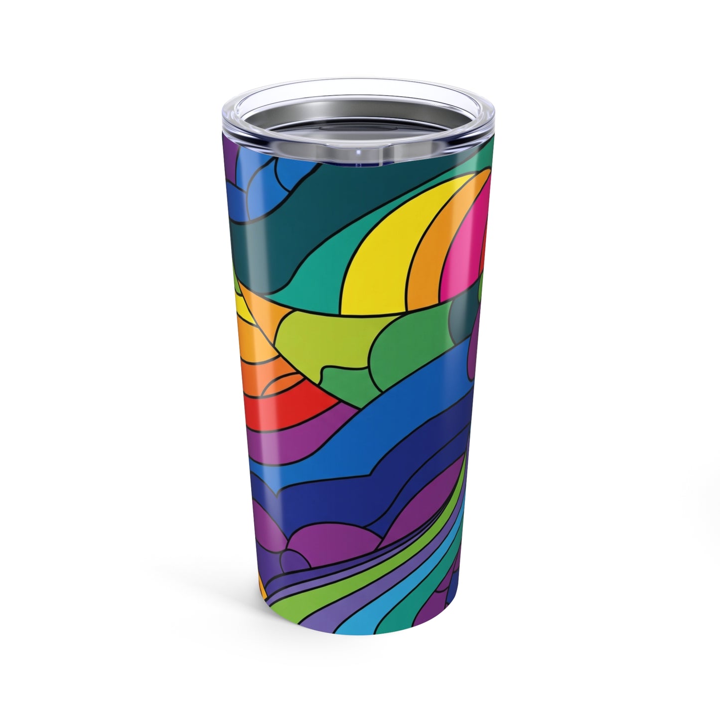 20oz Stainless Steel Tumbler Printed Design Artwork Double Wall Vacuum Insulated Travel Mug Spill Resistant Hot