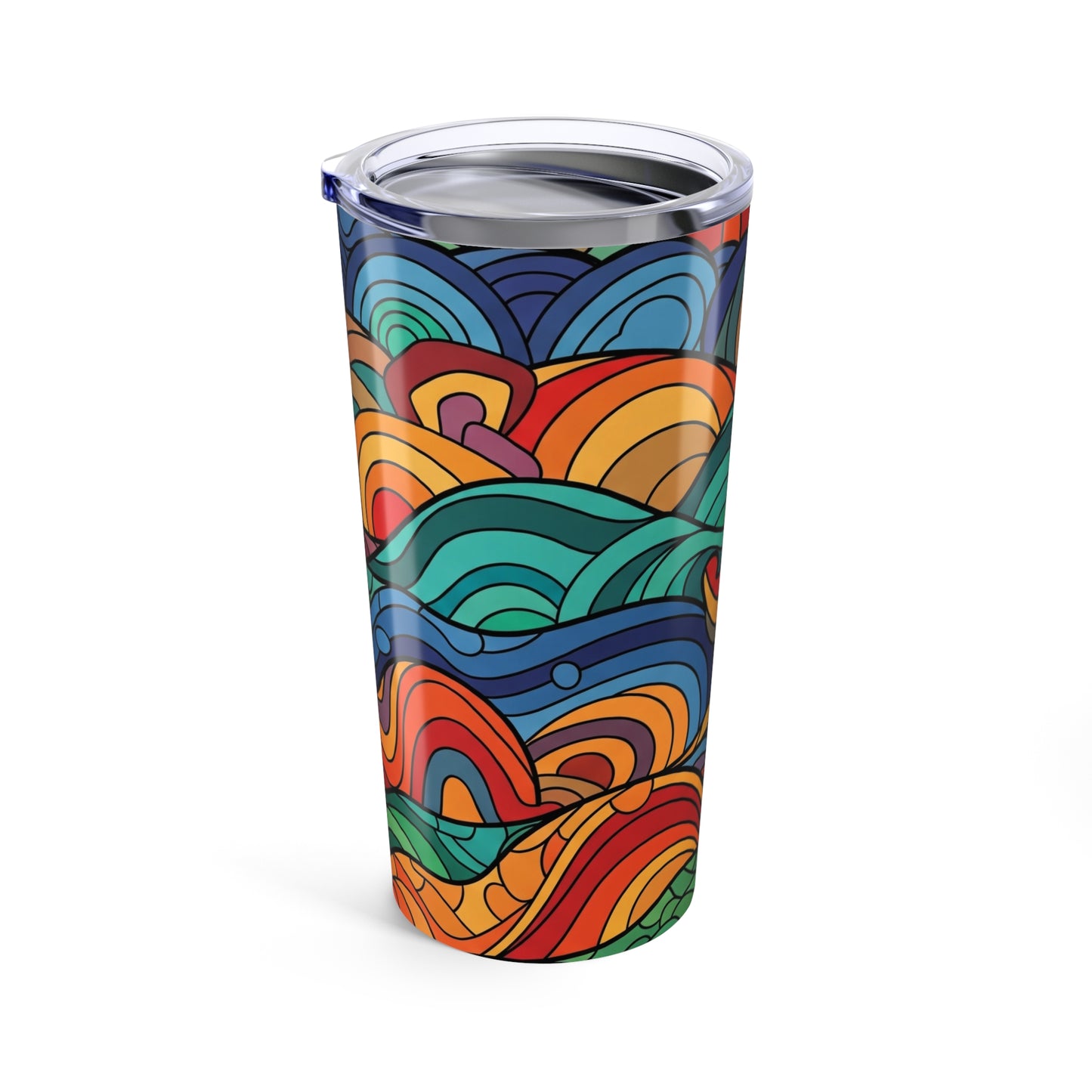 20oz Steel Printed Tumbler With Double Wall Vacuum Insulation Spill Resistant Durable Travel Mug Drinkware For Any