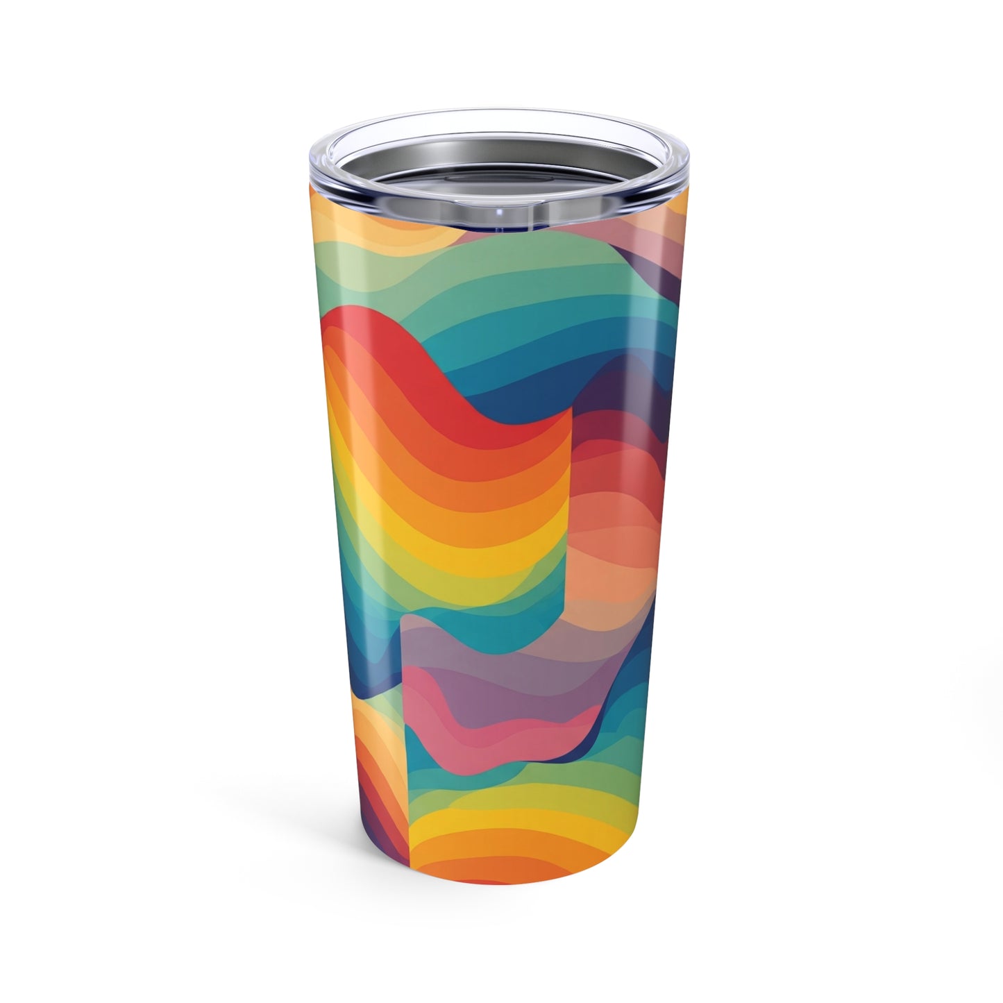 20 Oz Stainless Steel Travel Mug With Printed Design Double Wall Vacuum Insulated Spill Resistant Hot Cold
