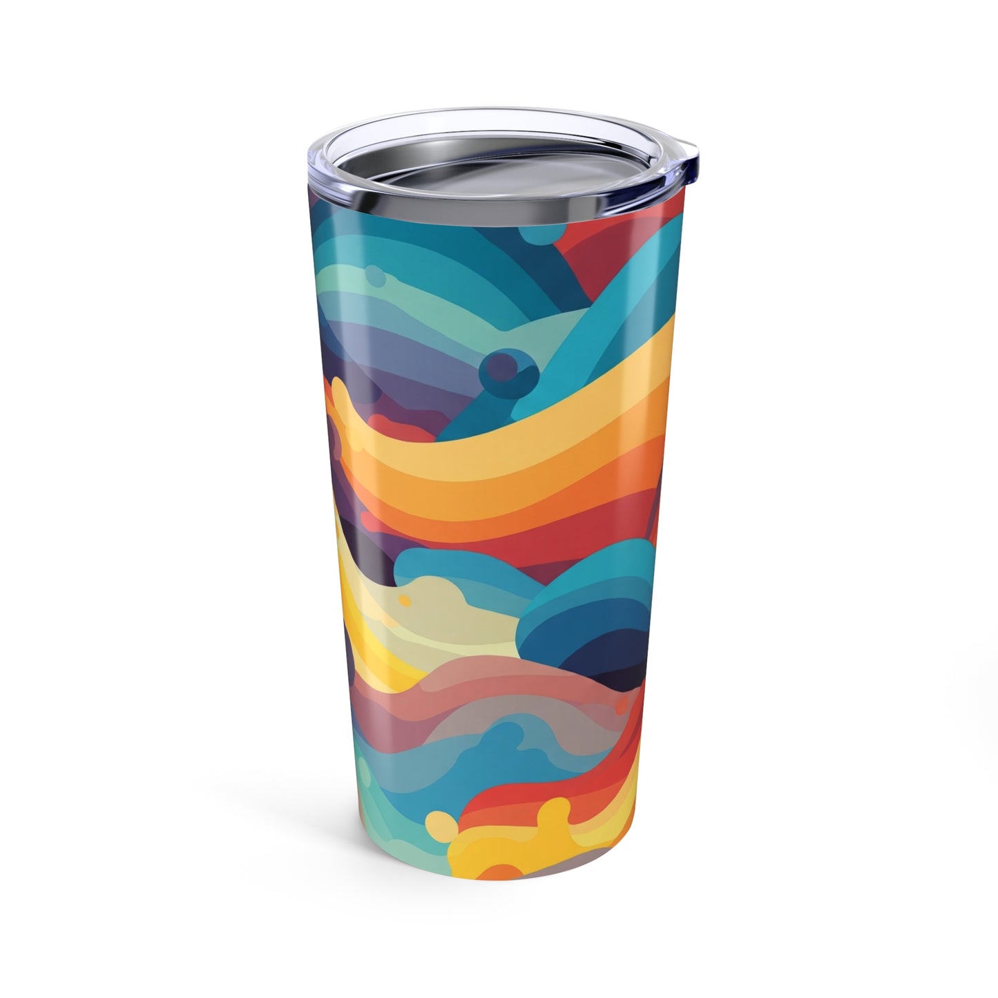 20oz Stainless Steel Printed Tumbler With Double Wall Vacuum Insulated Leak Proof Design For Hot And Cold Beverages