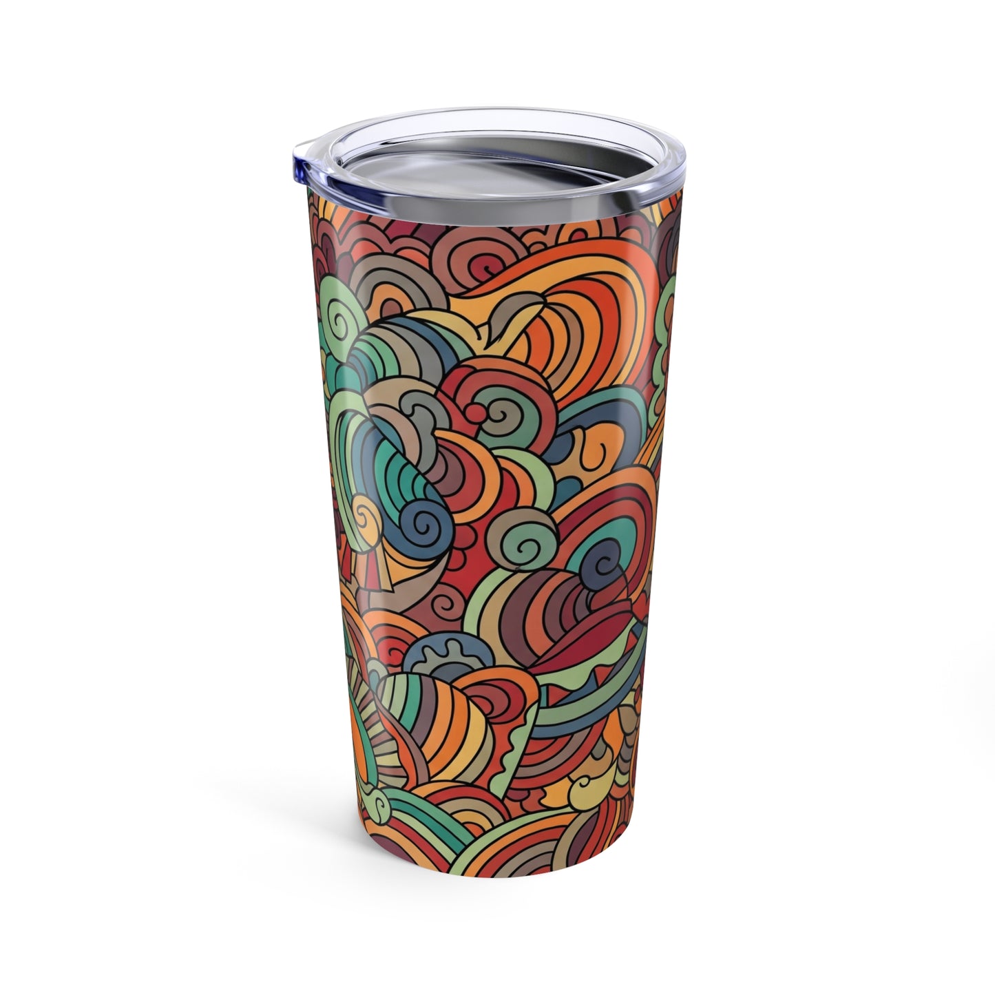 20oz Stainless Steel Tumbler With Double Wall Vacuum Insulation Spill Resistant BPA Free Printed For Hot And Cold