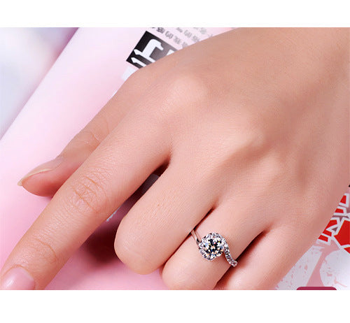 Womens Silver Plated Zircon Inlaid Question Mark Ring Chic Hand Jewelry Accessory Creative Fashion Design Gift