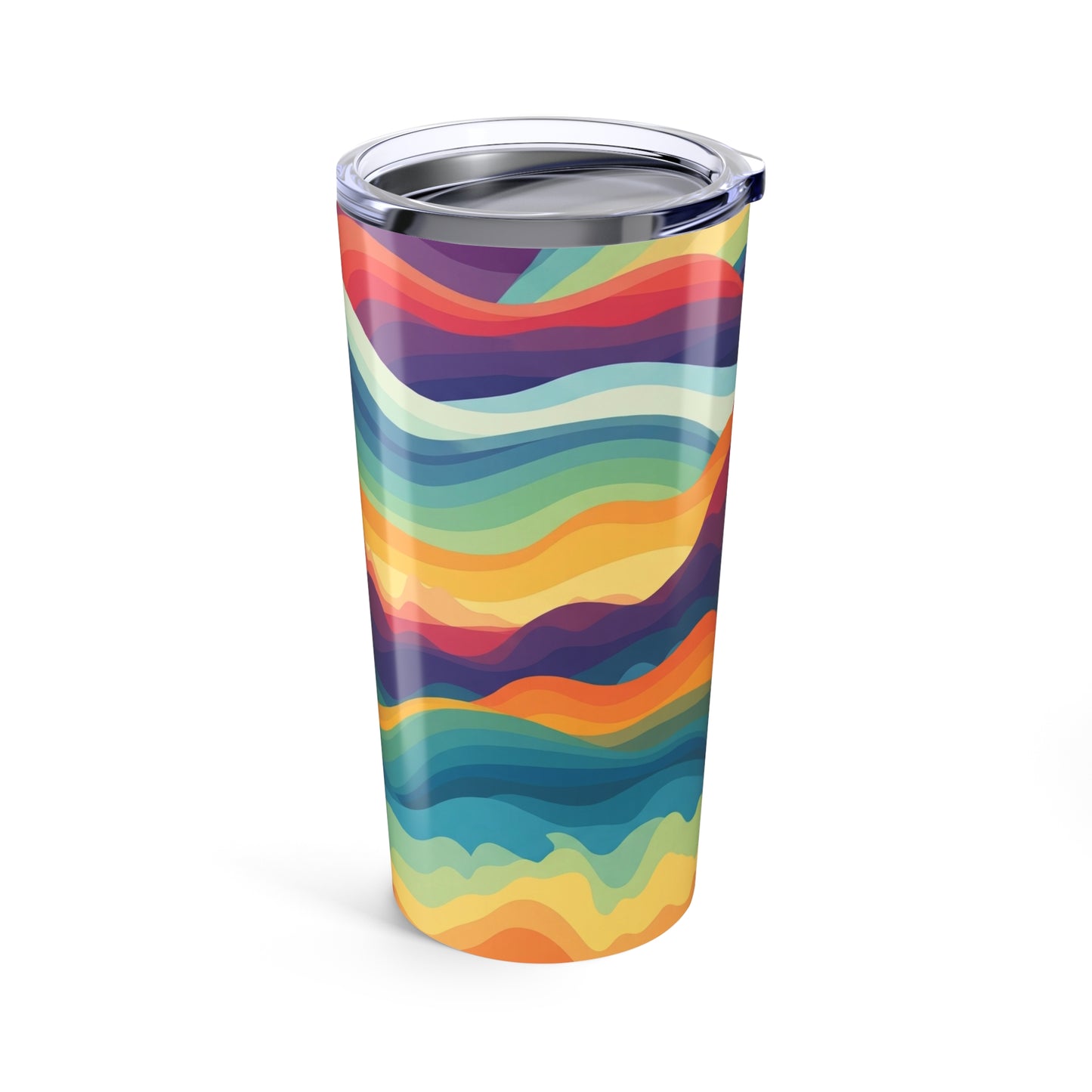 20oz Stainless Steel Travel Mug With Printed Design Double Wall Vacuum Insulation Spill Resistant Hot Cold Beverage