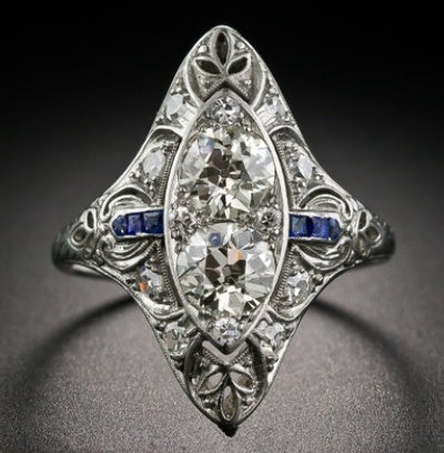 Sterling Silver Plated Blue Topaz Ring Jewelry For Women Elegant Gemstone Accessory Quality Handcrafted Design