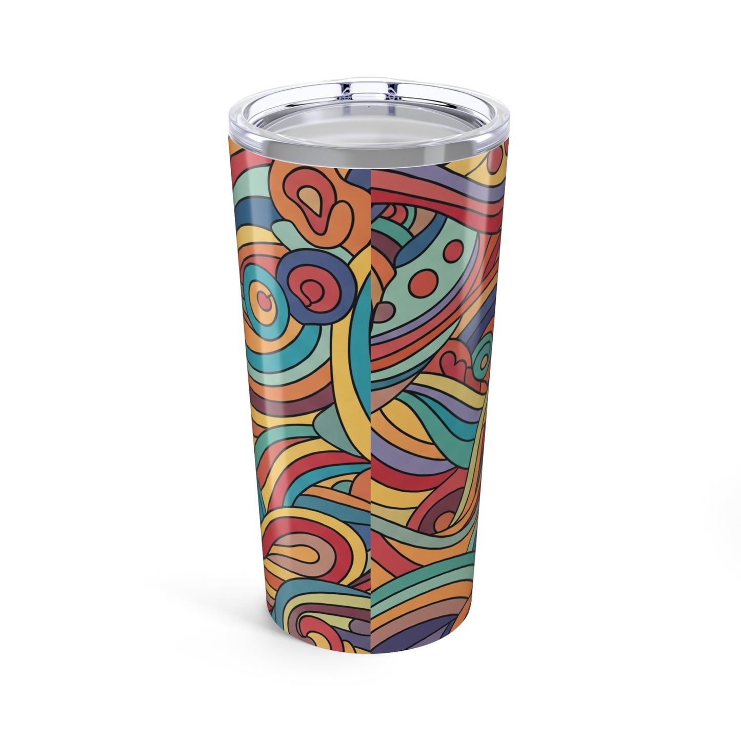 20 Oz Stainless Steel Tumbler With Double Wall Vacuum Insulation Keeps Drinks Hot Or Cold With Spill Resistant Lid