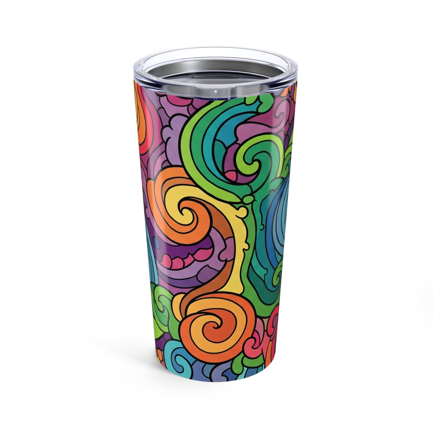 20oz Stainless Steel Tumbler With Vivid Printed Artwork Double Wall Vacuum Insulated Spill Resistant And