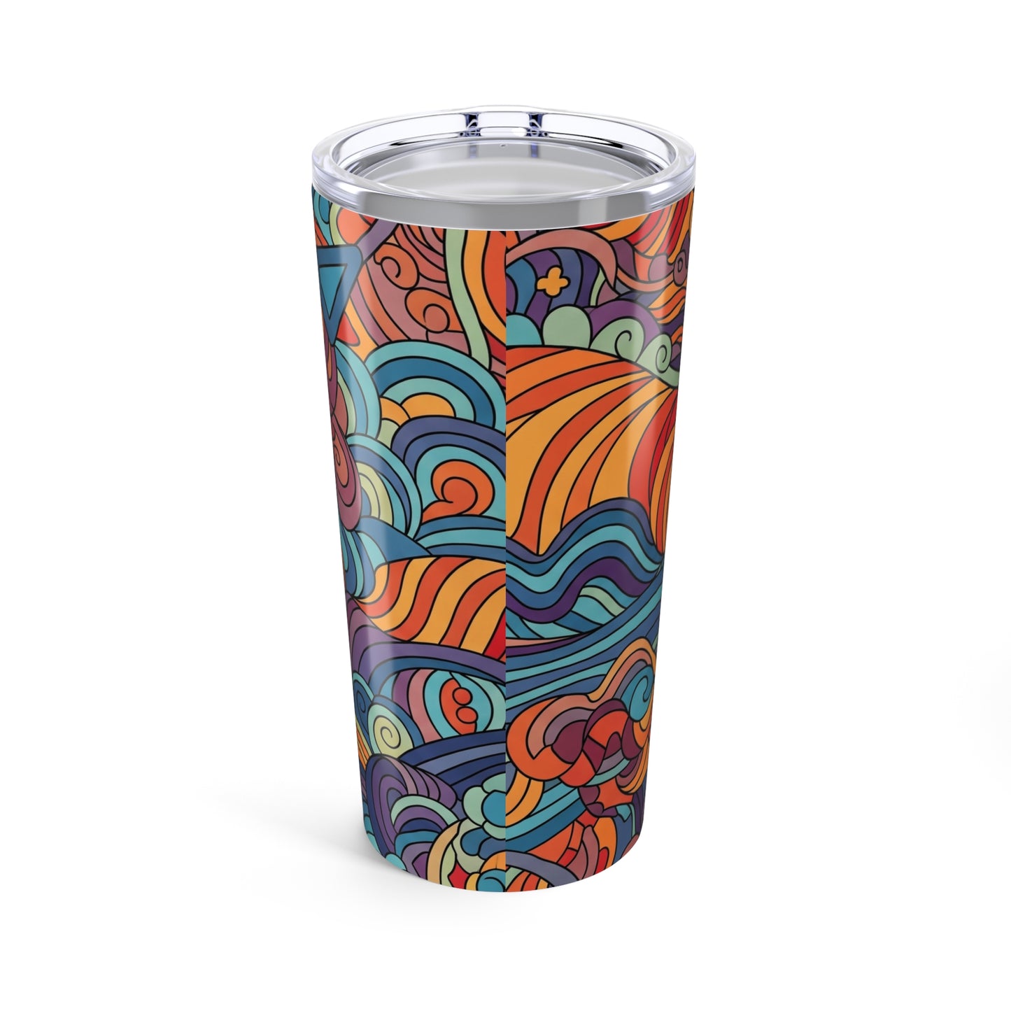 20oz Stainless Steel Tumbler With Double Wall Vacuum Insulation Spill Resistant BPA Free Printed Hot Or Cold