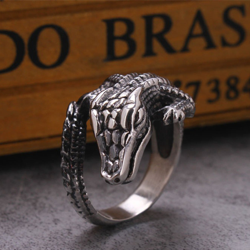 Mens Ring Titanium Steel Electroplated Fashion Jewelry