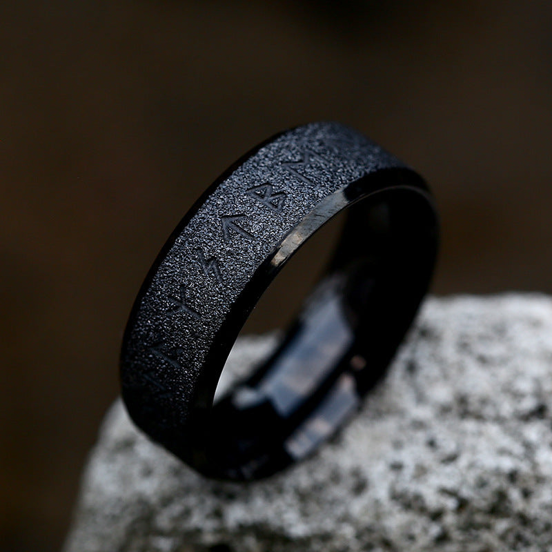 Titanium Steel Ring 8mm Unisex Band Durable Everyday Wear Jewelry Black Gold Steel Finish Unisex Everyday Wear