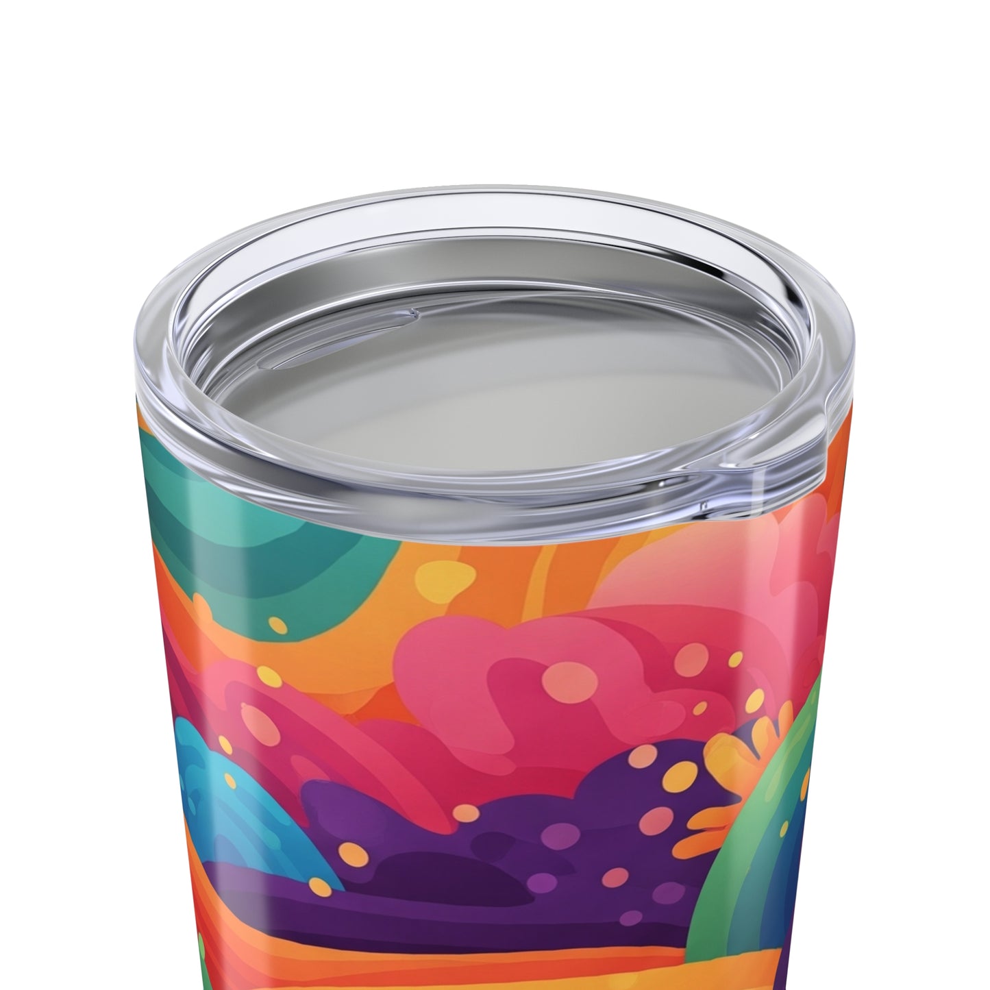 20oz Stainless Steel Tumbler With Double Wall Vacuum Insulation Leak Proof Printed Design Durable Travel Mug For