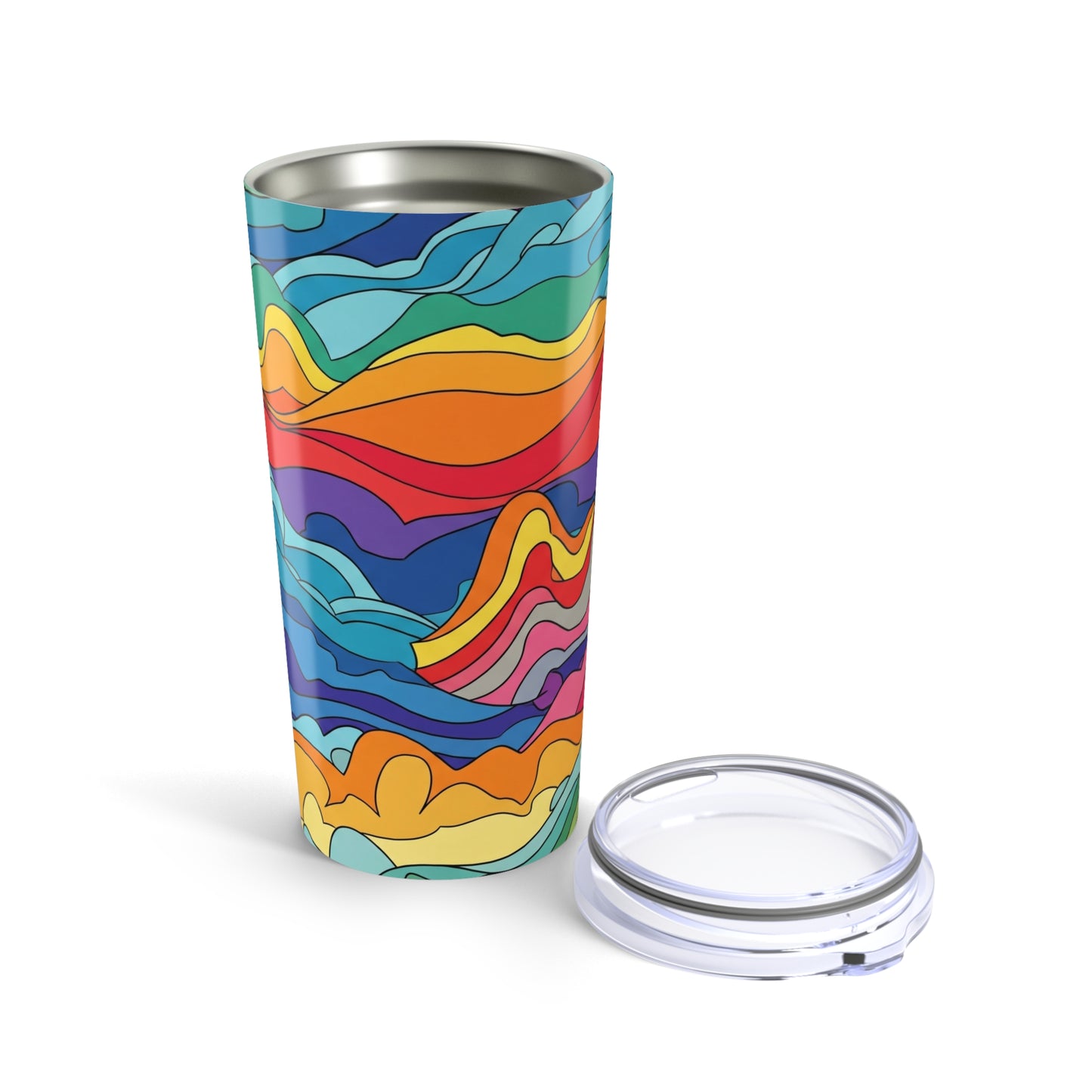 20oz Stainless Steel Travel Mug With Double Wall Vacuum Insulation Spill Resistant BPA Free Dishwasher Safe Coffee