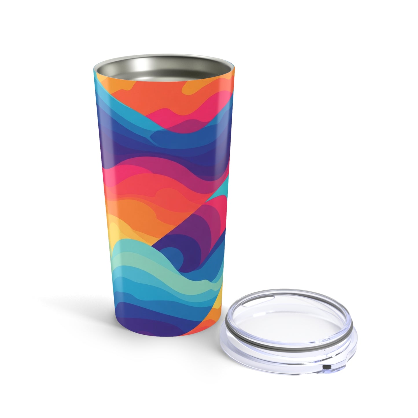 20oz Stainless Steel Printed Tumbler With Double Wall Vacuum Insulation Spill Resistant Dishwasher Safe Daily Use