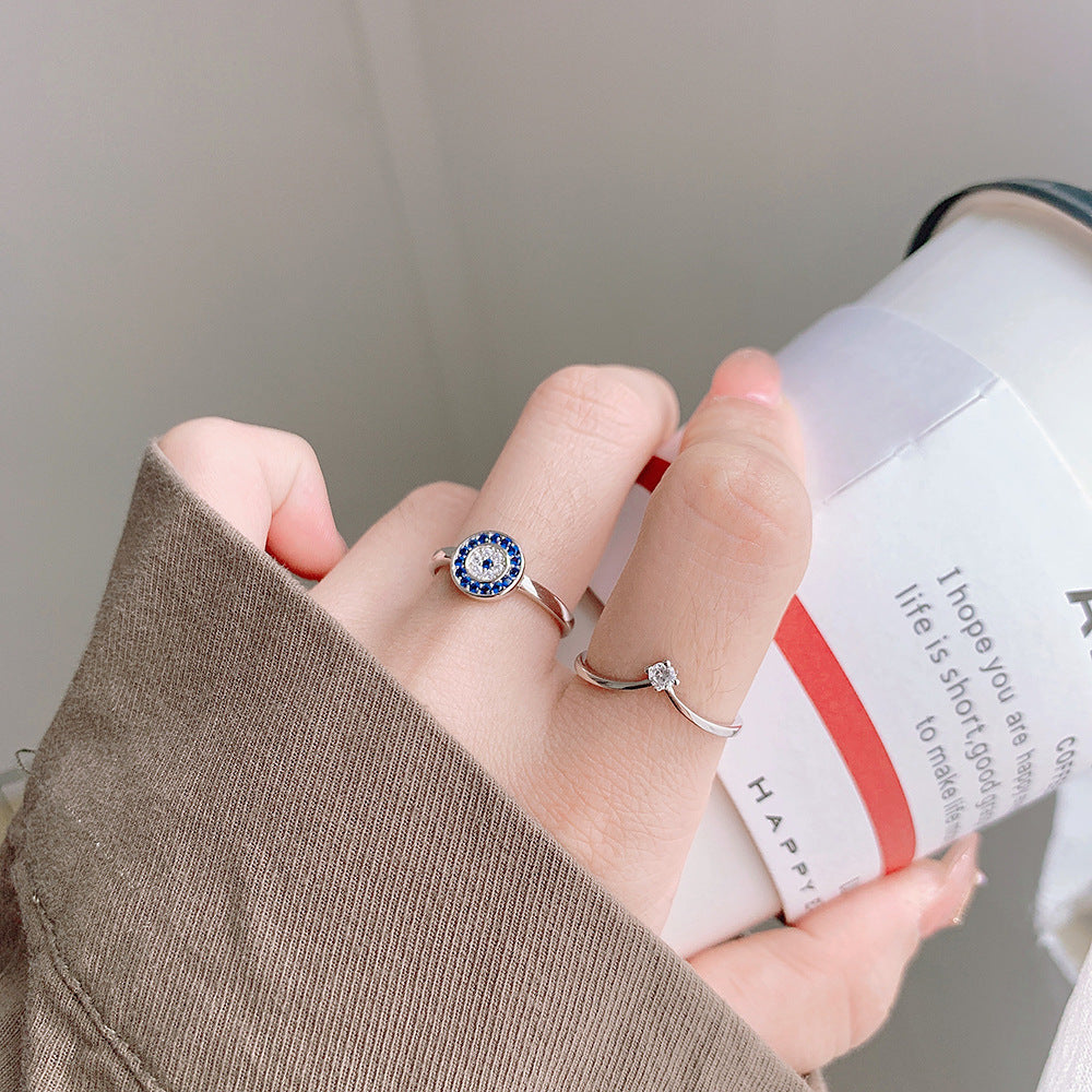 Sterling Silver Adjustable Open Ring Trendy Nightclub Style Size 10 to 13 Fashion Jewelry Gift Statement Rings