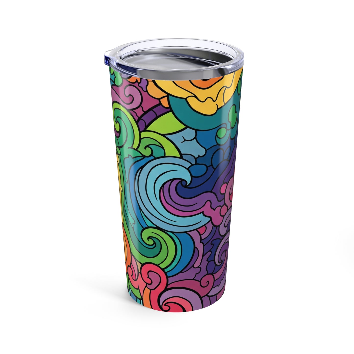 20oz Stainless Steel Tumbler With Vivid Printed Artwork Double Wall Vacuum Insulated Spill Resistant And