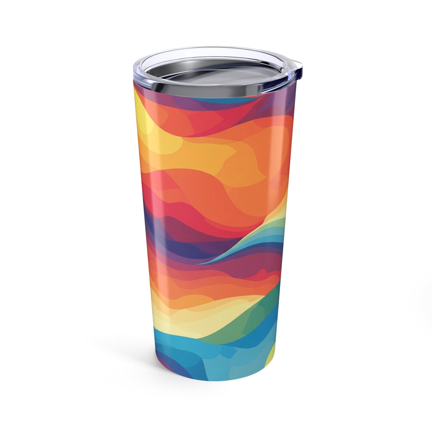 20oz Stainless Steel Tumbler Printed Design Double Wall Vacuum Insulated Travel Mug Durable Leak Proof Hot Or Cold