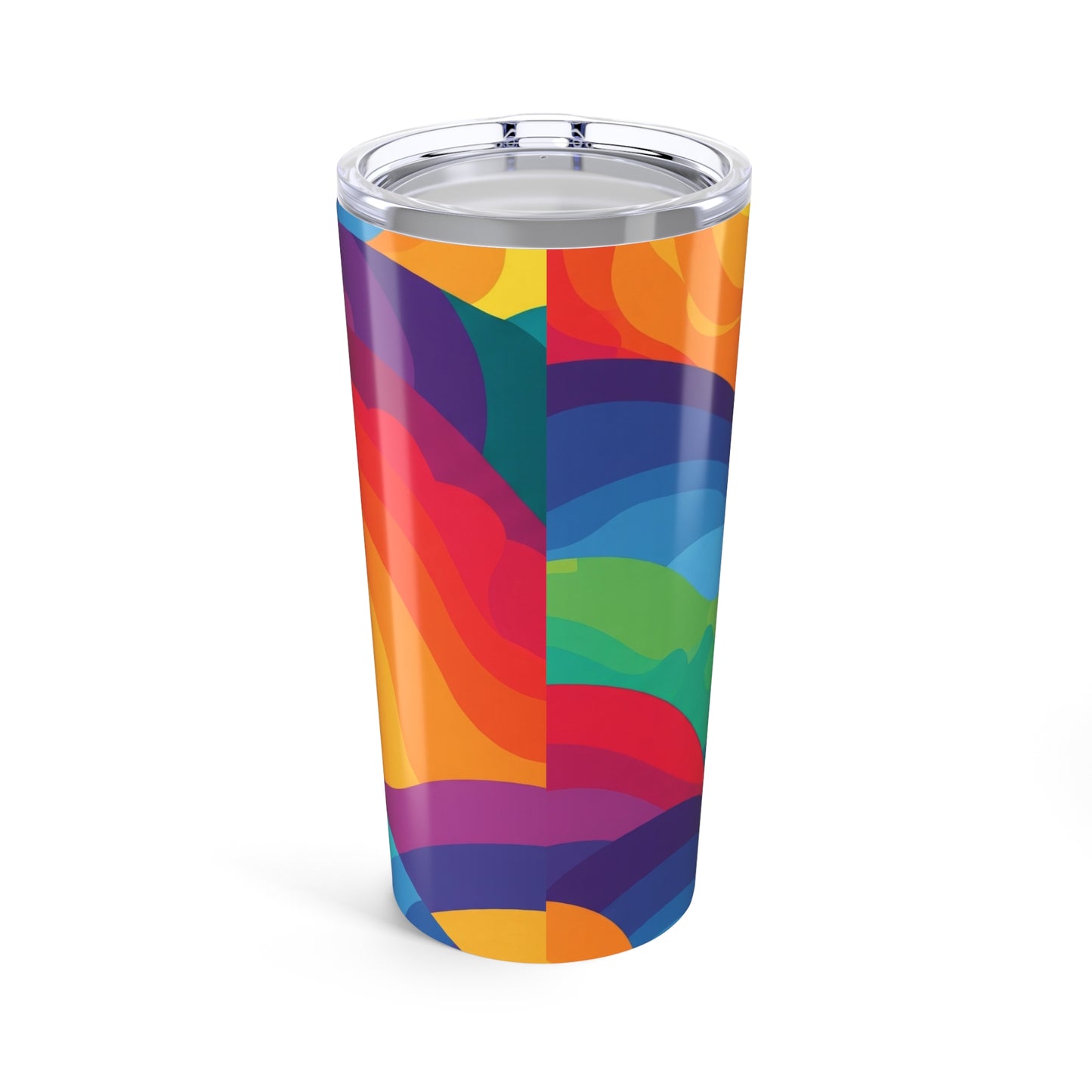 Twenty Ounce Stainless Steel Tumbler With Double Wall Vacuum Insulation Printed Beverage Container Lid Dishwasher