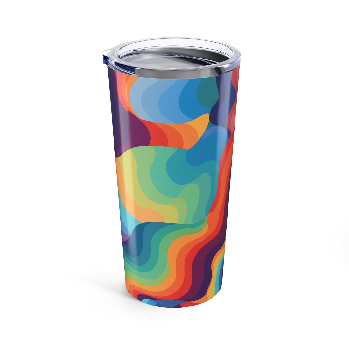 20Oz Stainless Steel Tumbler With Printed Design Double Wall Vacuum Insulated Leak Proof For Hot And Cold Drinks