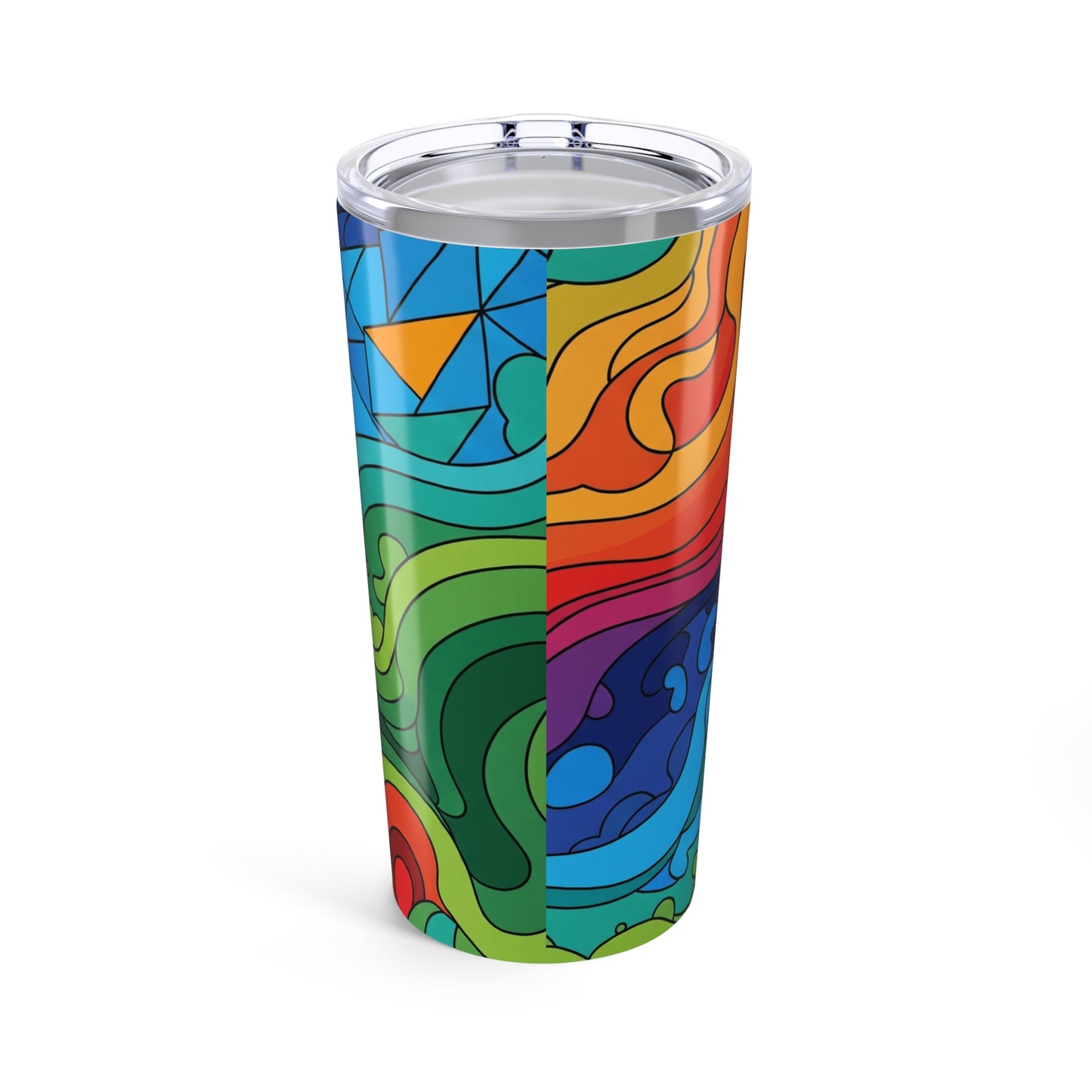20oz Stainless Steel Tumbler With Double Wall Vacuum Insulation Printed Design For Hot And Cold Drinks Dishwasher