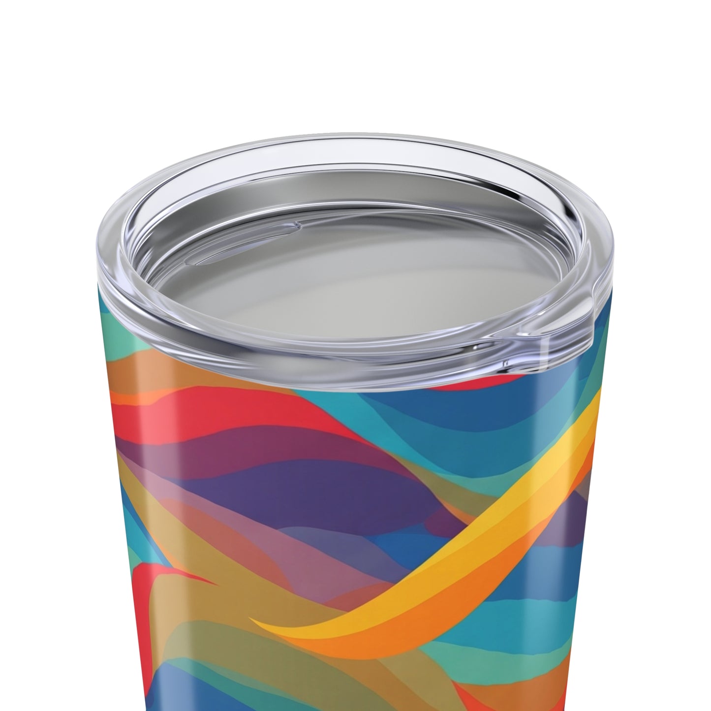 20Oz Stainless Steel Tumbler With Printed Design Vacuum Insulated Spill Proof Travel Mug For Hot And Cold Drinks