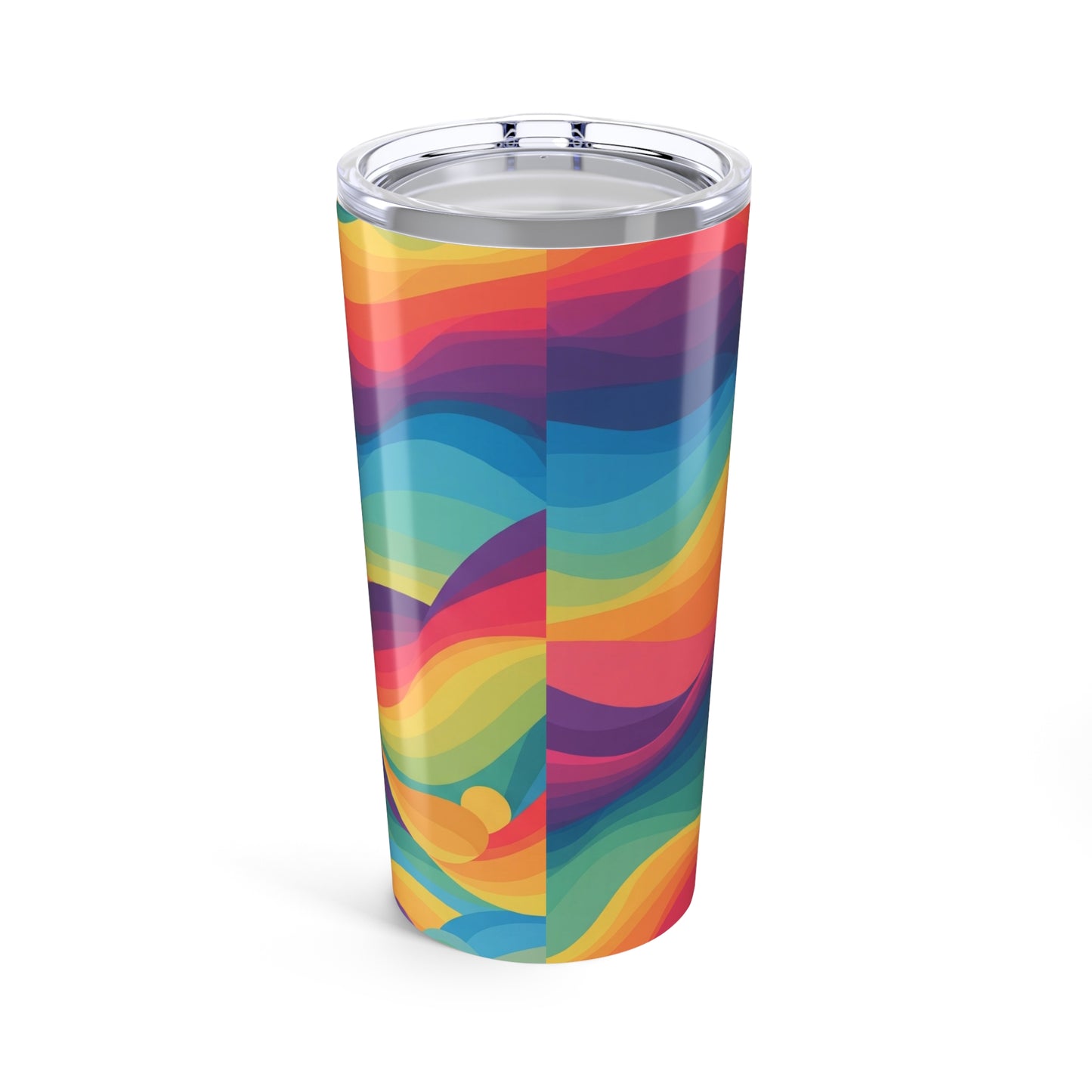 20oz Stainless Steel Tumbler With Vibrant Printed Design Double Wall Insulation Keeps Beverages Hot Or Cold On The