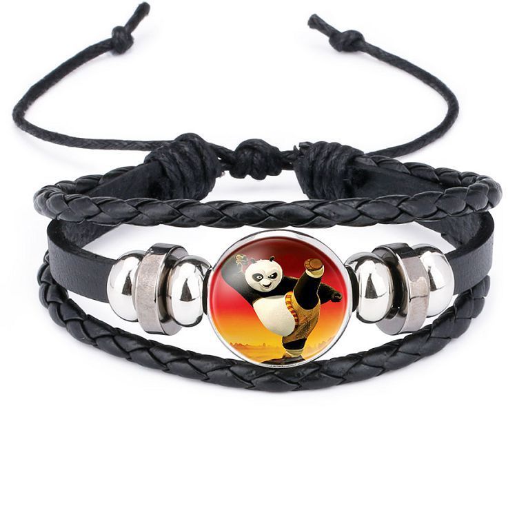 Womens Braided Leather Bracelet With Crystal Inlay Ethnic Style Adjustable Length Glass Bead Jewelry For Women
