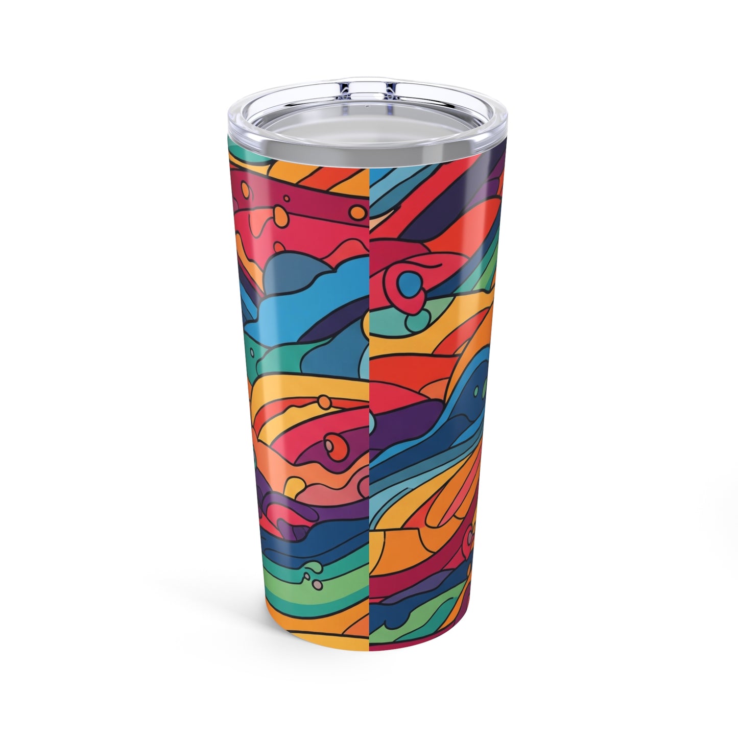 20oz Stainless Steel Tumbler With Double Wall Vacuum Insulation Leak Proof BPA Free Durable Printed Travel Coffee
