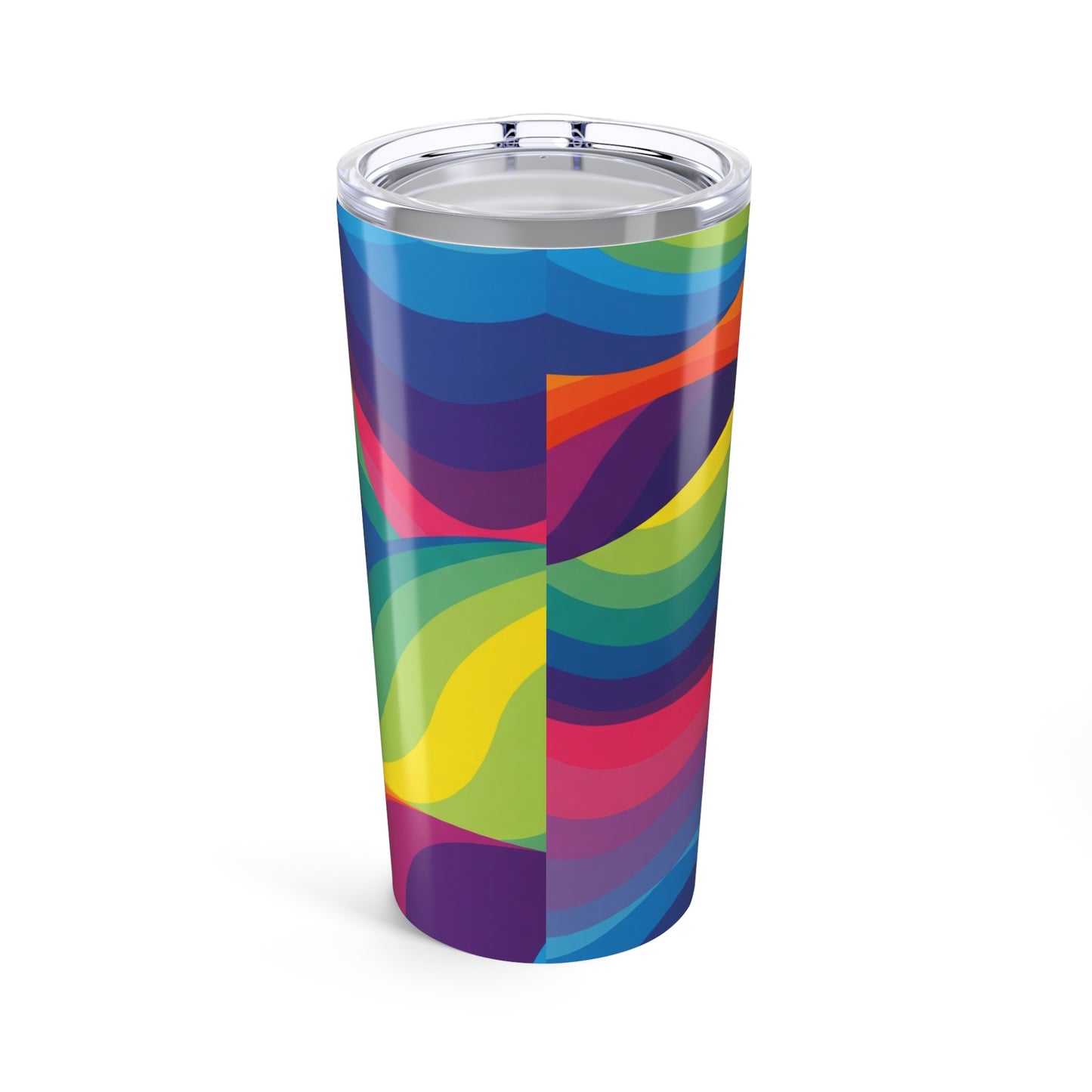 20 Ounce Stainless Steel Tumbler With Printed Design Double Wall Vacuum Insulated Travel Mug For Hot And Cold