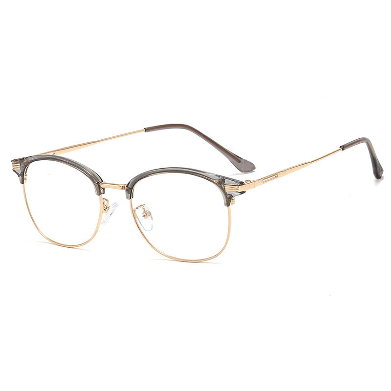 Vintage Metal Full Frame Eyewear Frames With Clear Lenses Durable Fashionable Design For Everyday Wear In Colors