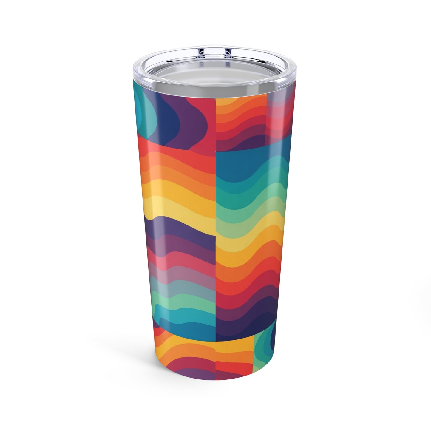 20oz Stainless Steel Travel Mug Double Wall Vacuum Insulation Printed Design Spill Resistant Keeps Drinks Hot Or