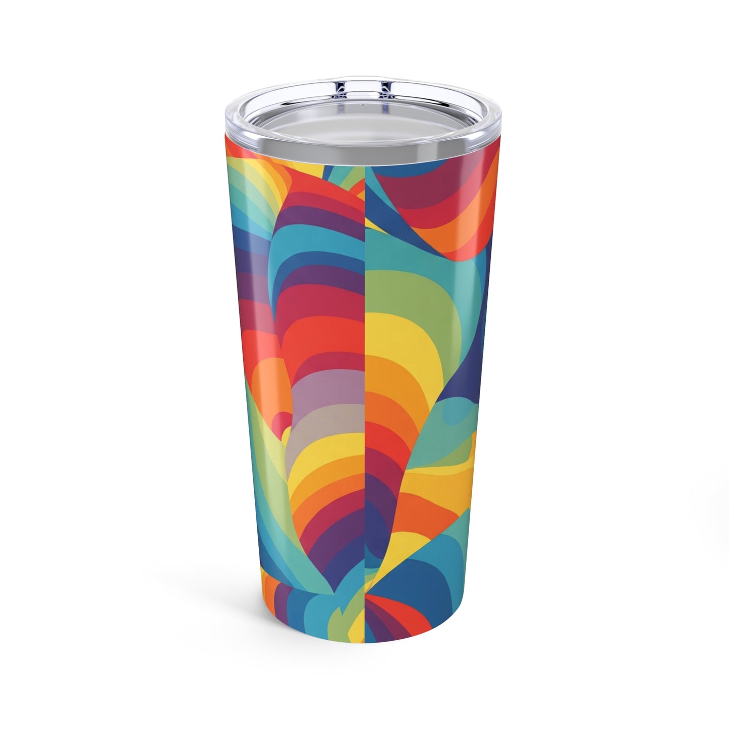 20Oz Stainless Steel Tumbler With Printed Design Double Wall Vacuum Insulated Spill Resistant Travel Mug For Hot