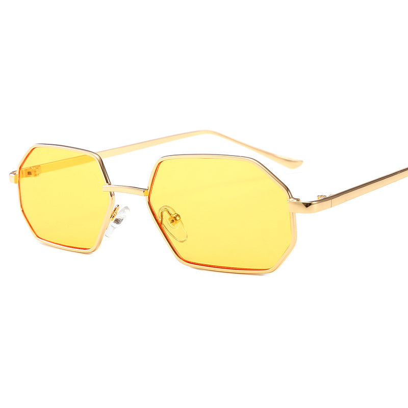 Ocean Color Sunglasses With Metal Frame And PC Lens 99 Percent Visible Light Transmission Fashion Eyewear Look