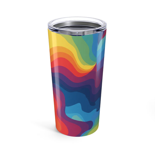 Twenty Ounce Steel Travel Mug With Double Wall Vacuum Insulation Leak Proof For Hot Or Cold Beverages Printed