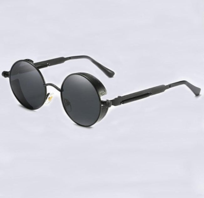 Round Sunglasses With Metal Frame UV Protection For Round Long Square And Oval Faces Classic Simple Style Chic