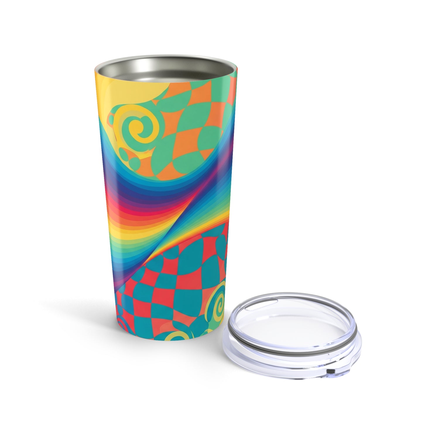 20oz Stainless Steel Tumbler With Double Wall Vacuum Insulation For Hot Or Cold Beverages And Spill Resistant Lid