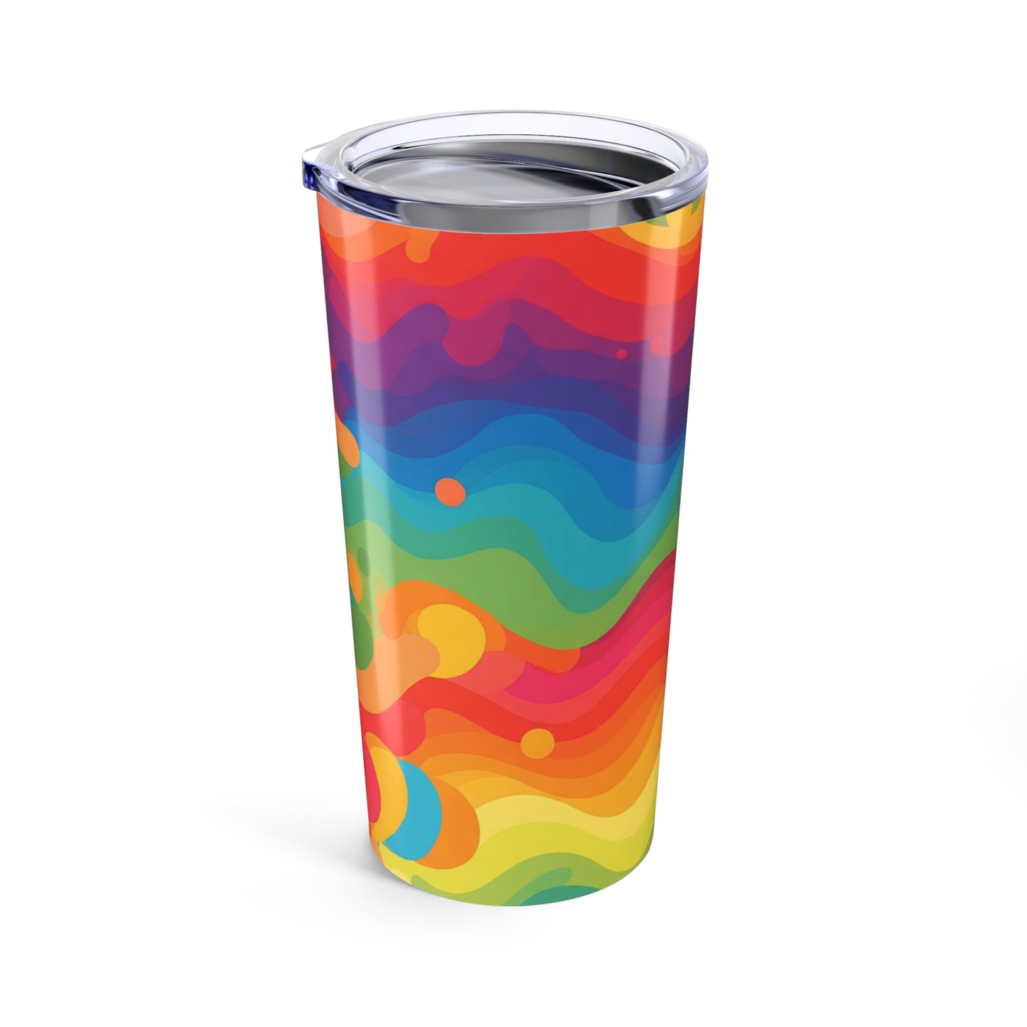20oz Double Wall Insulated Stainless Steel Tumbler Spill Resistant Durable Mug For Hot And Cold Drinks Printed