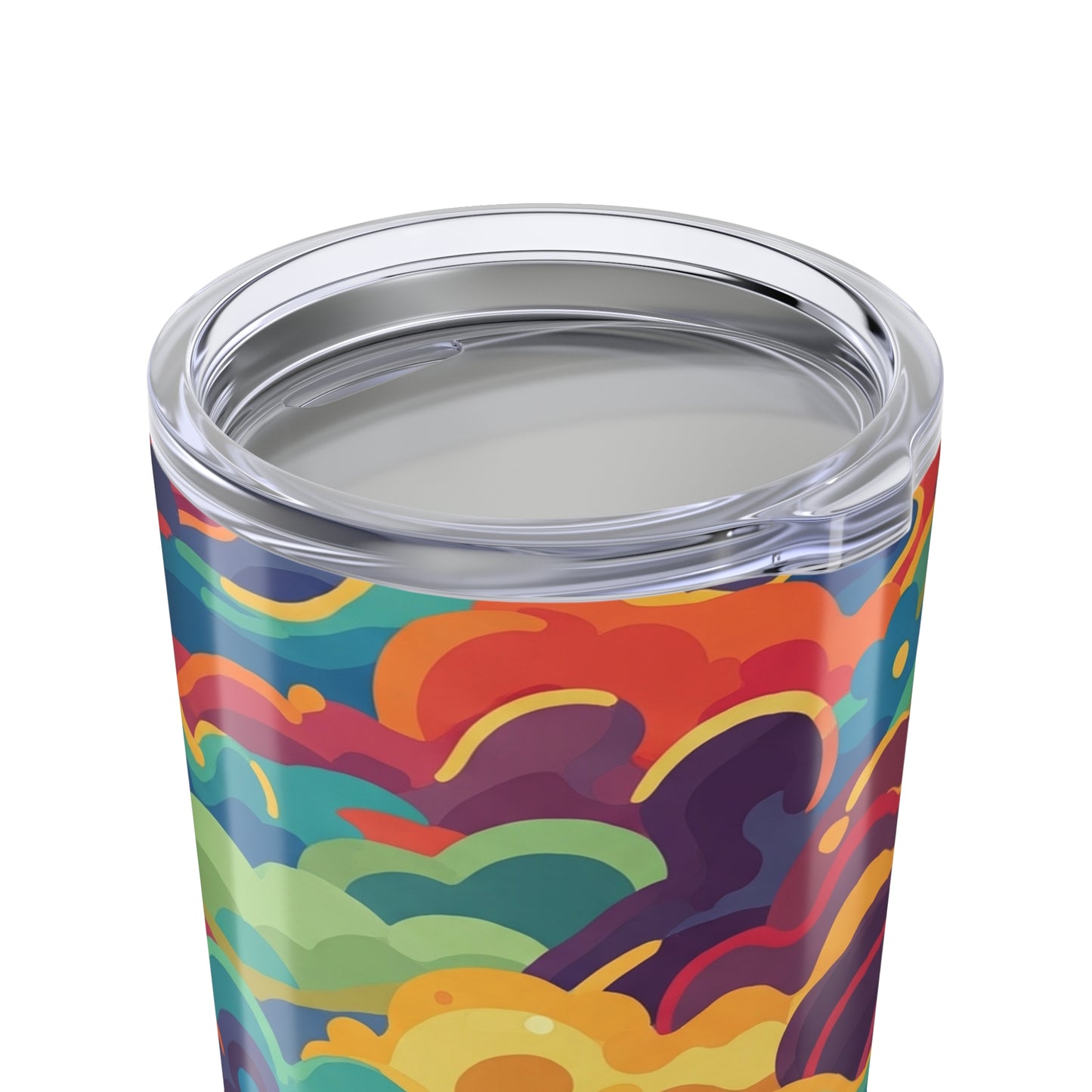 20oz Stainless Steel Tumbler With Printed Design Double Wall Vacuum Insulated Spill Resistant Durable Hot And Cold